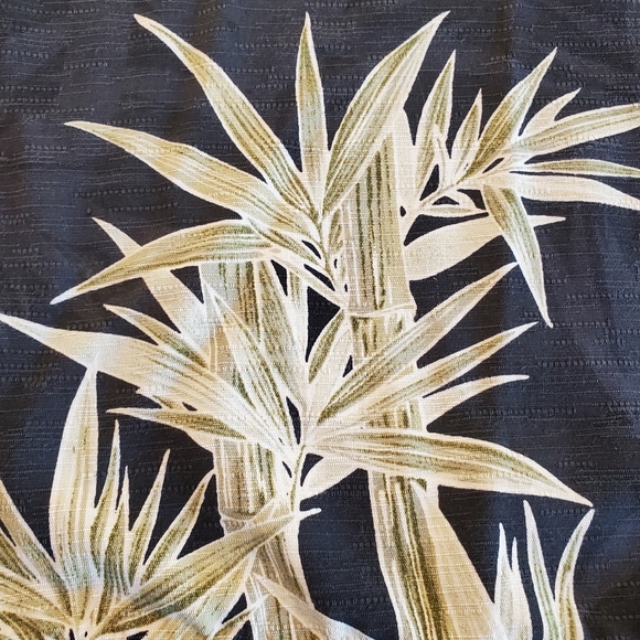 Jamaica Jaxx Men's Shirt Silk Hawaiian Short Sleeve Button Palm Trees Black XL - Picture 4 of 14